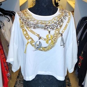 Asos embellished 1984 crop top